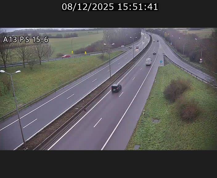Traffic live webcam Luxembourg Kayl - A13 direction Dudelange - BK 15.6