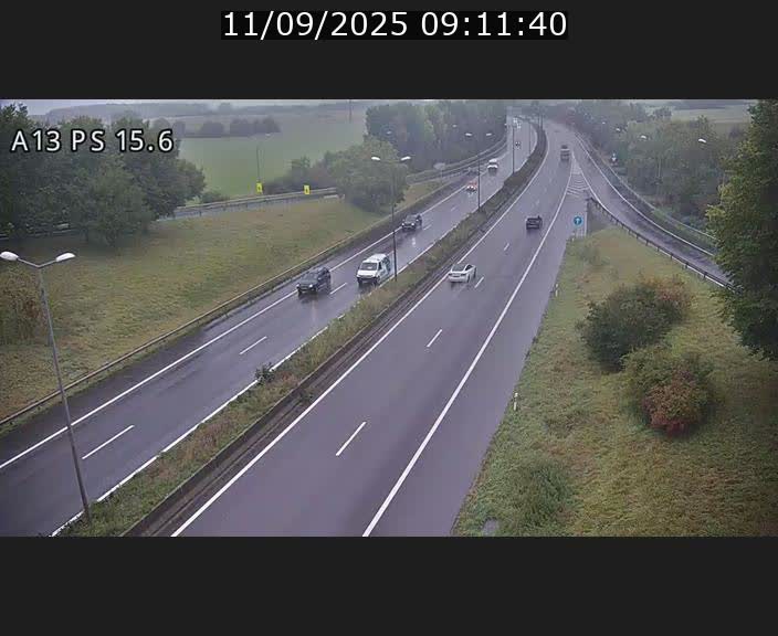 Traffic live webcam Luxembourg Kayl - A13 direction Dudelange - BK 15.6