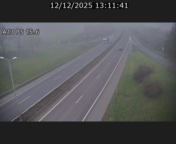 Traffic live webcam Luxembourg Kayl - A13 direction Dudelange - BK 15.6