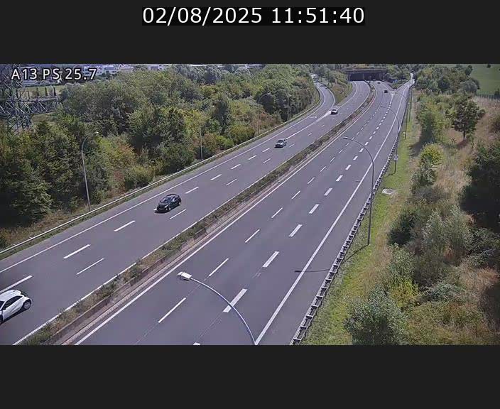 Traffic live webcam Luxembourg Frisange - A13 direction Allemagne - BK 26