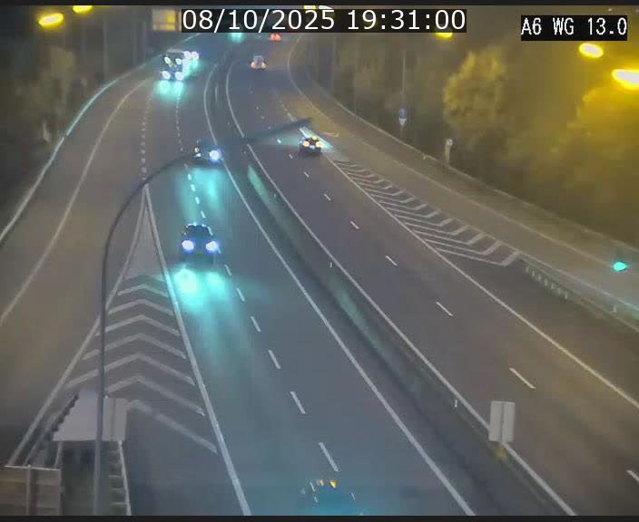 Traffic live webcam Luxembourg Mamer - A6 - BK 13 - direction Luxembourg/France/Allemagne