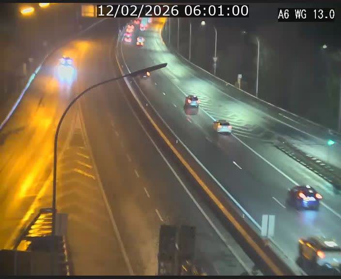 Traffic live webcam Luxembourg Mamer - A6 - BK 13 - direction Luxembourg/France/Allemagne