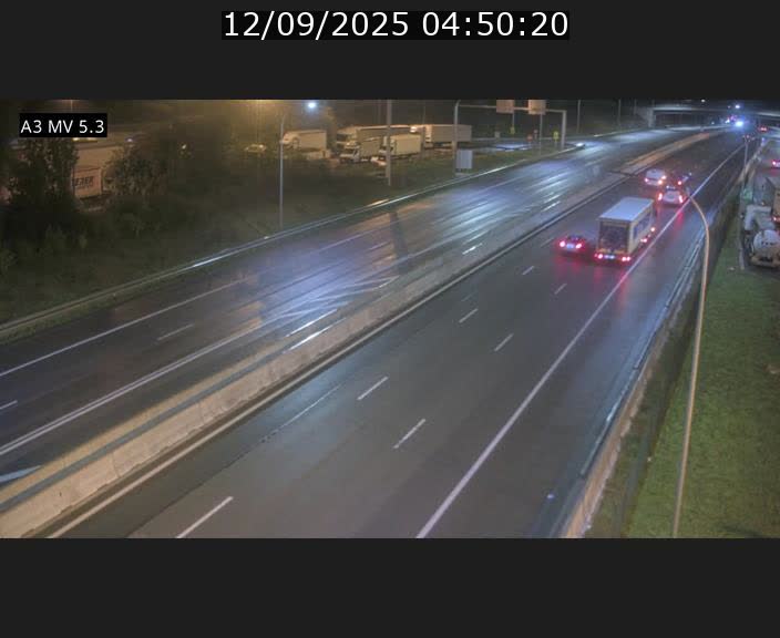 Webcam à l'Aire de Berchem au Luxembourg sur l'A3. Vue orientée vers la France