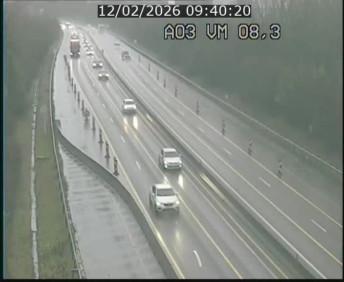 Traffic live webcam Luxembourg Bettembourg - A3 - BK 8.3 - direction France