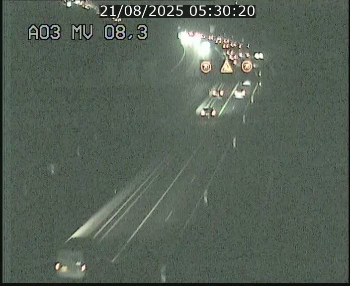 Webcam Autoroute après la Croix de Bettembourg en direction de Luxembourg sur l'A3