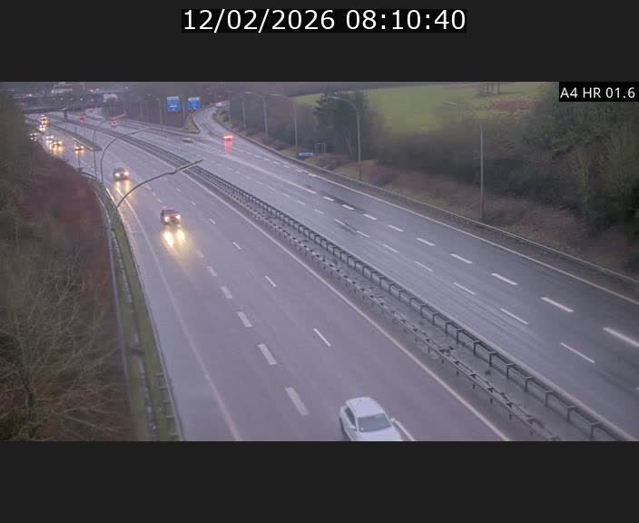Info Trafic Luxembourg A4 - BK 1.6 - Croix de Cessange (direction Esch)