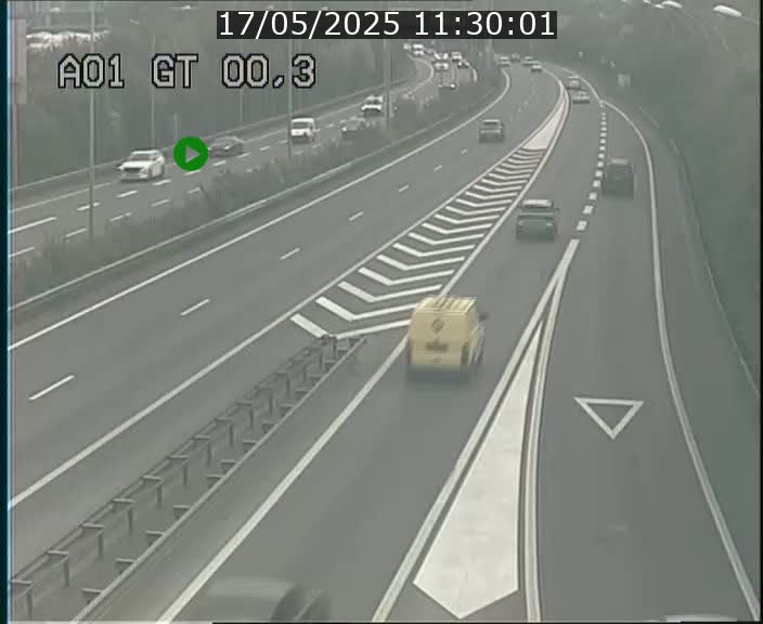 Traffic live webcam Luxembourg Croix de Gasperich - A1 direction Kirchberg - BK 0.3