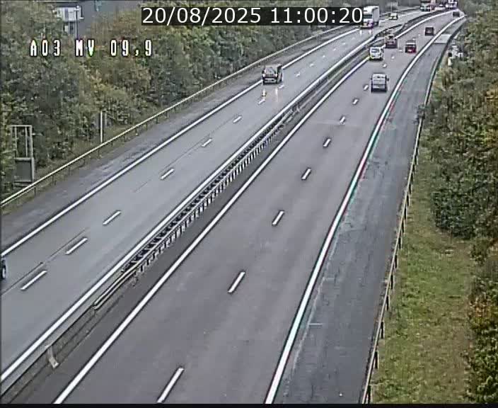 Webcam Autoroute à la Croix de Bettembourg - A3 - BK 9.9 - direction Luxembourg-Ville