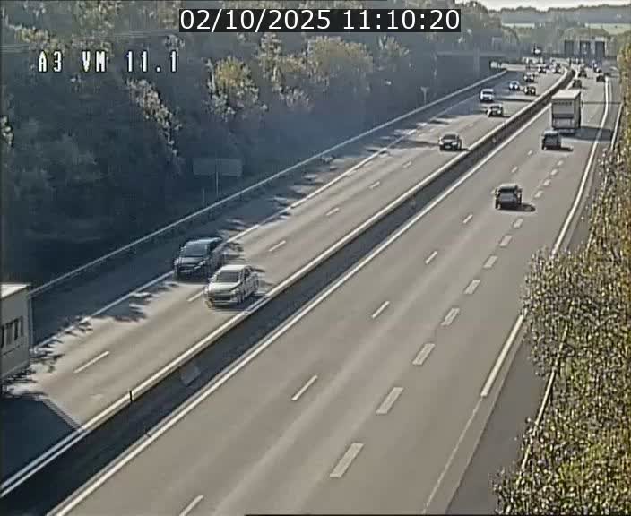 Webcam à la frontière franco-luxembourgeoise, avant la Croix de Bettembourg - BK 11.1 - direction Luxembourg-ville