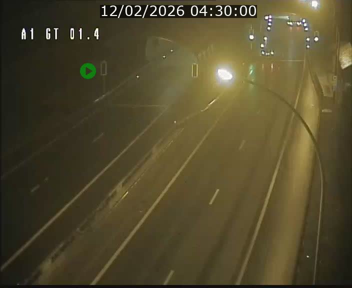 Traffic live webcam Luxembourg Hesperange - A1 direction Kirchberg - BK 1.4