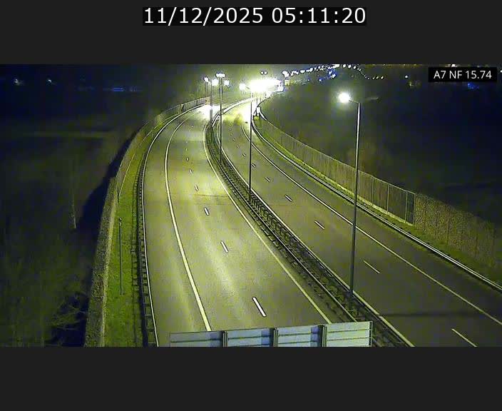Caméra trafic Luxembourg - A7, Tunnel Mersch, entrée nord, direction Lorentzweiler
