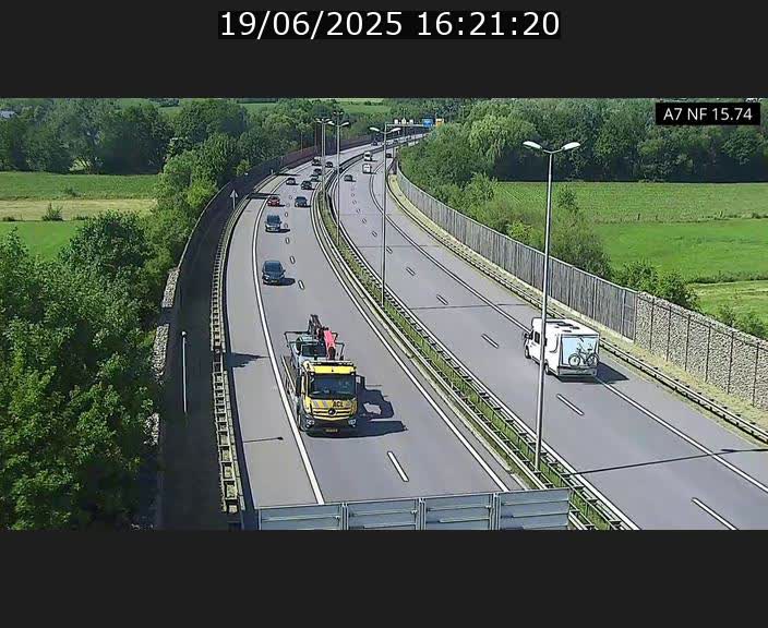Caméra trafic Luxembourg - A7, Tunnel Mersch, entrée nord, direction Lorentzweiler