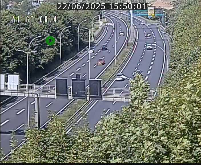 Traffic live webcam Luxembourg Hamm - A1 direction Sandweiler - BK 6.4