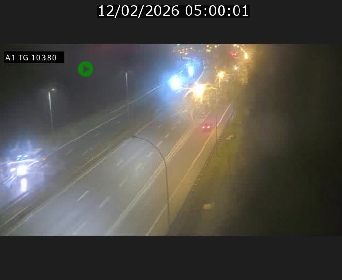 Traffic live webcam Luxembourg Senningerberg - A1 direction Luxembourg Kirchberg - BK 10.3