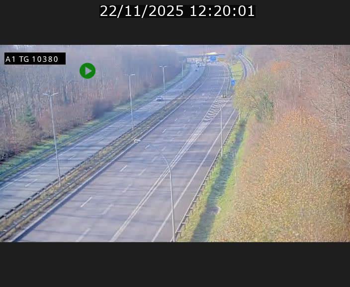 Traffic live webcam Luxembourg Senningerberg - A1 direction Luxembourg Kirchberg - BK 10.3