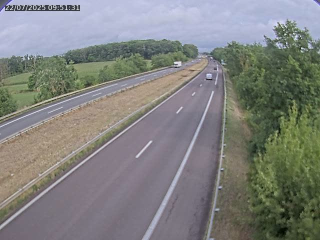 Caméra autoroute France - A31, Fey direction Metz