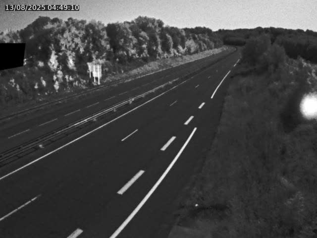 Webcam sur la N19 à Lyoffans. Vue orientée vers Vesoul