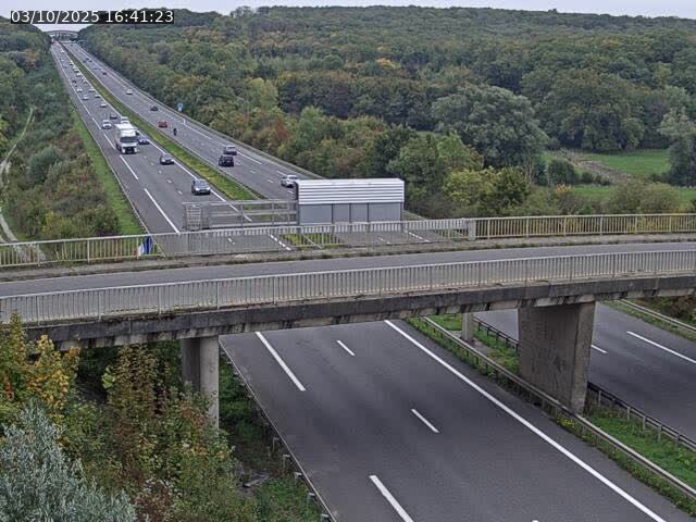 Caméra autoroute France - A31, Zoufftgen direction Luxembourg-ville, à la frontière entre la France et le Luxembourg