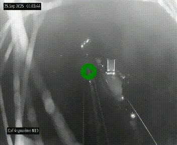 Webcam routière à la fin de la N10, en périphérique ouest d'Angouleme, proche de la jonction avec l'A10