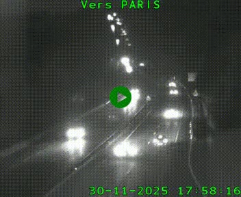 Caméra routière sur l'autoroute A20 à Bessines-sur-Gartempe. Vue orientée vers Paris