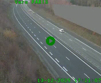 Caméra routière sur l'autoroute A20 à Saint-Pardoux-l'Ortigier, à la jonction avec l'A89. Vue orientée vers Paris