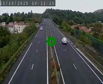 Caméra autoroute A75 à hauteur de Coudes, en direction de Clermont-Ferrand
