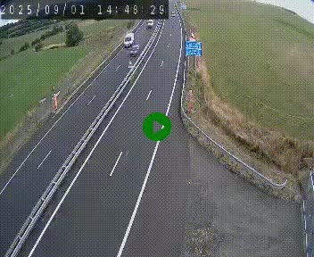 Caméra autoroute A75 à hauteur du col de la Fageole en direction de Clermont-Ferrand