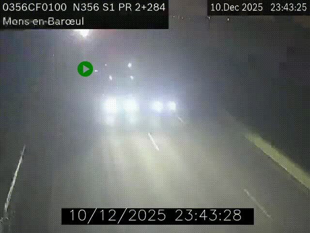 Webcam à l'entrée de Lille en direction du périphérique, à proximité de Mons-en-Baroeul sur la N356