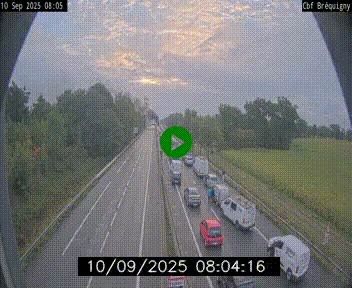 Webcam sur le périphérique de Rennes (N136) à hauteur du quartier Bréquigny, au sud de la ville