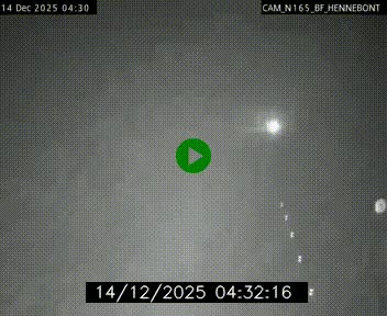 Webcam sur la N165 à hauteur de Hennebont, au nord de Lorient