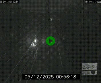 Webcam sur la N165 après le Pont de l'Iroise, à l'entrée de Brest