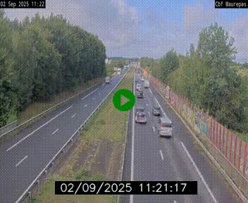 Webcam sur le périphérique de Rennes (N136) à hauteur de Maurepas, au nord de la ville