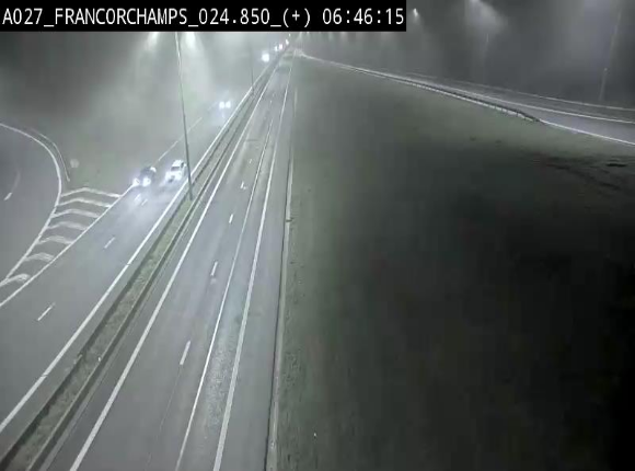 Caméra autoroutière à proximité du circuit de Spa-Francorchamps à Stavelot sur l'A27/E42
