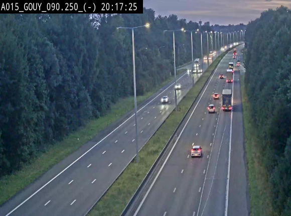 Webcam autoroute Belgique - Gouy-lez-piéton - E42 - BK 90.3