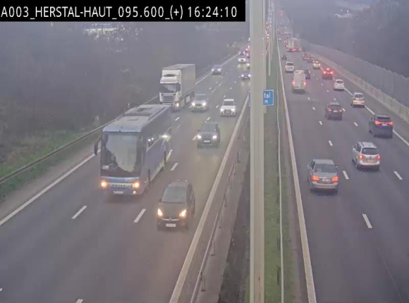 Webcam autoroute Belgique - Herstal - E40 direction Aix-la-Chapelle - BK 97