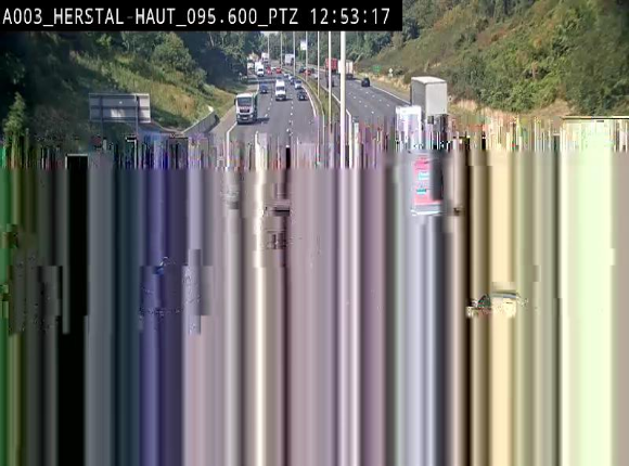 Webcam E40 à Herstal en direction de Liège et en provenance d'Aachen