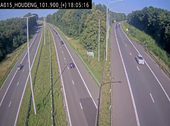 Webcam autoroute Belgique - Houdeng-Goegnies - Jonction E19/E42 direction Tournai/Mons - BK 101.85