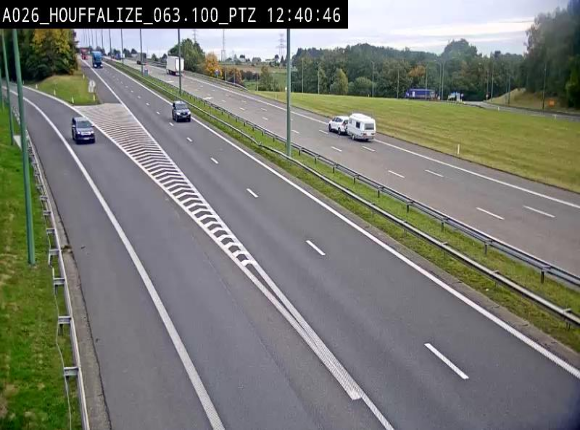 Caméra autoroute Belgique - Houffalize, E25 direction Liège