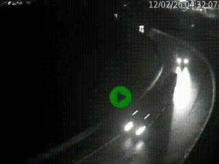 Caméra autoroute à la jonction entre l'A7 et la D301 (Boulevard urbain Sud de Lyon) à Feyzin, au sud de Lyon. Vue orientée vers Mions