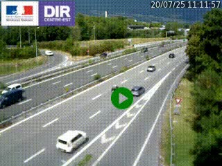 Webcam sur la Nationale 201 à hauteur de la sortie Chambéry-Nord, avant à la jonction entre l'A41 et l'A43, en direction de Lyon