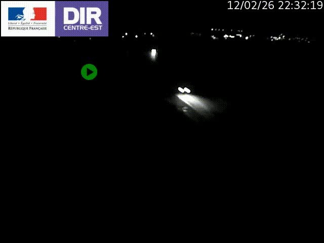 Webcam sur le contournement de Valence, sur la Nationale 7, caméra orientée vers Lyon