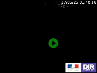 Webcam routière sur la RN7 à hauteur de Toulon-sur-Allier, entre Moulins et Vichy
