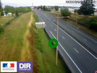 Webcam à Mably, à proximité de Roanne en direction de Moulins sur la N7