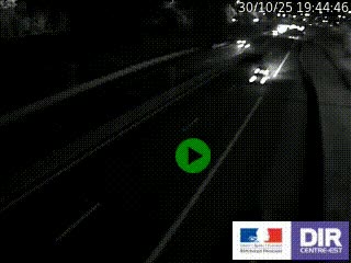 Caméra autoroutière sur l'A47 à hauteur de Givors, a proximité de Lyon. La webcam est orientée vers Lyon