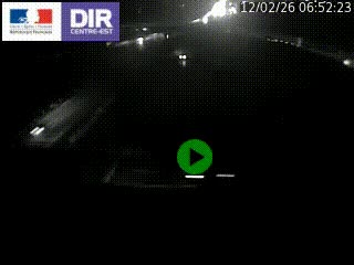 Webcam traffic à Grenoble-sud sur l'autoroute A480. Vue orientée vers l'entrée et la sortie de Grenoble