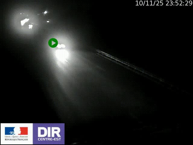 Caméra trafic à la jonction entre l'A46 (Rocade-est de Lyon) et l'A42 à hauteur de Vault-en-Velin en direction de Marseille