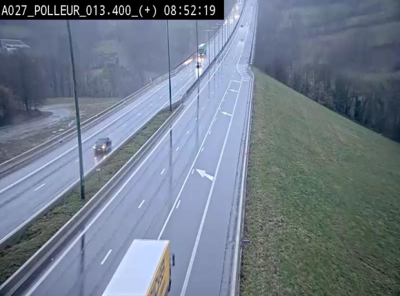 Webcam sur l'A27/E42 à hauteur du Viaduc de Polleur, juste après l'aire de Polleur