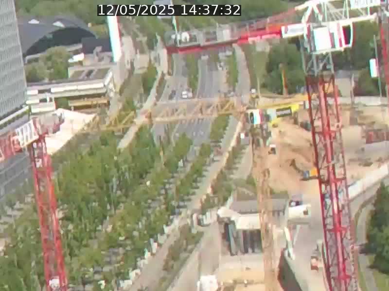 Webcam sur l'avenue John Fitzgerald Kennedy (N51) avec vue orientée vers le Findel