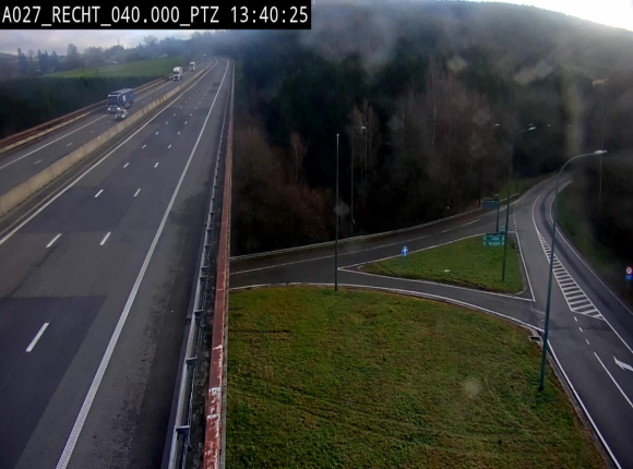 Webcam sur A27/E42 après Malmedy. Vue orientée vers l'Allemagne