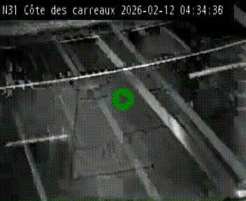 Webcam en haut de la Côte des Carreaux sur la N31 à Avesnes-en-Bray. Vue orientée vers Rouen